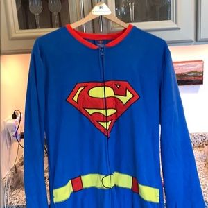 Superman onesie size adult medium